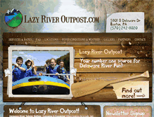 Tablet Screenshot of lazyriveroutpost.com